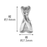 ピアス クロス2連レディース キャッチレスフープピアス | ボディピアス専門店凛RIN | 詳細画像9 