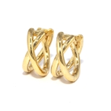 ゴールド | ピアス クロス2連レディース キャッチレスフープピアス | ボディピアス専門店凛RIN