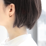 ピアス18Kコーティング 蝶バタフライ透かし模様 きれいリング | ボディピアス専門店凛RIN | 詳細画像4