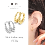 ピアス18Kコーティング ボール球輪リング フープピアアクセサリー | ボディピアス専門店凛RIN | 詳細画像1