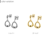 ピアス18Kコーティング 楕円ドロップ上品チャーム チタンポストスタッド | ボディピアス専門店凛RIN | 詳細画像9