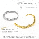 ピアス18Kコーティング ツイストオーバルリング フープピアスアクセサリー | ボディピアス専門店凛RIN | 詳細画像8
