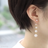 ピアス18Kコーティングパールチェーン きれい上品スタッド アクセサリー | ボディピアス専門店凛RIN | 詳細画像4