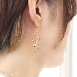 ピアス18Kコーティング リーフ葉っぱ 金アレ対応きれいゆらゆらフック | ボディピアス専門店凛RIN | 詳細画像5