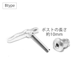 ピアスチタンポスト ビーンズシンプル スタイリッシュスタッド | ボディピアス専門店凛RIN | 詳細画像13