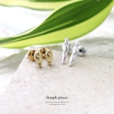 ピアスチタンポスト ビーンズシンプル スタイリッシュスタッド | ボディピアス専門店凛RIN | 詳細画像2