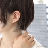 ピアスチタンポスト ビーンズシンプル スタイリッシュスタッド | ボディピアス専門店凛RIN | 詳細画像3