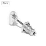 ピアスチタンポスト ビーンズシンプル スタイリッシュスタッド | ボディピアス専門店凛RIN | 詳細画像8