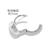 ピアス18Kコーティング ハートリング丸みはーと立体感 フープピアス | ボディピアス専門店凛RIN | 詳細画像10