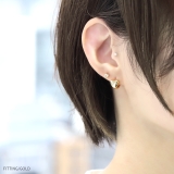 ピアス18Kコーティング ハートリング丸みはーと立体感 フープピアス | ボディピアス専門店凛RIN | 詳細画像6