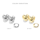 ピアス18Kコーティング ハートリング丸みはーと立体感 フープピアス | ボディピアス専門店凛RIN | 詳細画像8