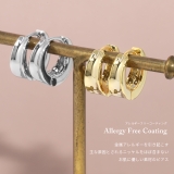 ピアス 18Kコーティングシンプル リングトレンド凹 | ボディピアス専門店凛RIN | 詳細画像3