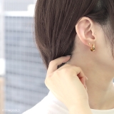 ピアス 18Kコーティングシンプル リングトレンド凹 | ボディピアス専門店凛RIN | 詳細画像6