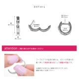 ピアス 18Kコーティングニッケルフリー オーバルジュエル楕円 | ボディピアス専門店凛RIN | 詳細画像11