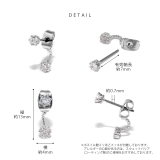 ピアス 18Kコーティングジュエルエレガント チタンポストキュービックジルコニア… | ボディピアス専門店凛RIN | 詳細画像10