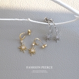 ピアス星スタースパークル きれい上品 18kロジウム | ボディピアス専門店凛RIN | 詳細画像2 