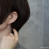 ピアス星スタースパークル きれい上品 18kロジウム | ボディピアス専門店凛RIN | 詳細画像5 