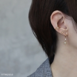 ピアス星スタースパークル きれい上品 18kロジウム | ボディピアス専門店凛RIN | 詳細画像8 