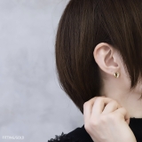 ピアス18Kコーティング ハートメタルモダン スタッドアクセサリー金属 | ボディピアス専門店凛RIN | 詳細画像4