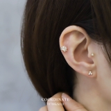 ピアス18Kコーティング ジュエルストーン3葉 | ボディピアス専門店凛RIN | 詳細画像5