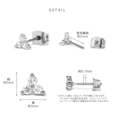 ピアス18Kコーティング ジュエルストーン3葉 | ボディピアス専門店凛RIN | 詳細画像9