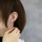 ピアス18Kコーティング 花フラワーCZストーン きれいスタッドアクセサリー | ボディピアス専門店凛RIN | 詳細画像6