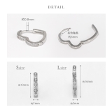 ピアス ハート18Kコーティングニッケルフリーピアス リングフープ | ボディピアス専門店凛RIN | 詳細画像14