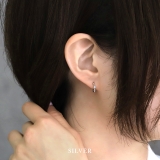 ピアス金属アレルギーレディース フープピアスシンプルシルバーゴールド つけっぱな… | ボディピアス専門店凛RIN | 詳細画像6