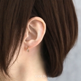 ピアス金属アレルギーレディース フープピアスシンプルシルバーゴールド つけっぱな… | ボディピアス専門店凛RIN | 詳細画像7