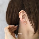 ピアス金属アレルギーレディース フープピアスシンプルシルバーゴールド つけっぱな… | ボディピアス専門店凛RIN | 詳細画像8