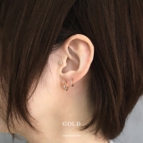 ピアス金属アレルギーレディース フープピアスシンプルシルバーゴールド つけっぱな… | ボディピアス専門店凛RIN | 詳細画像9