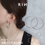 ピアス ステンレスフープ大ぶりキャッチレスシンプル アクセサリー | ボディピアス専門店凛RIN | 詳細画像1
