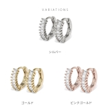 ピアス ジュエルワンタッチフープ上品綺麗きれいめ大人カワイイ18Kコーティング … | ボディピアス専門店凛RIN | 詳細画像10 