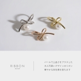 ピアス リボンパール上品セレモニーパーティかわいいリングピアス アクセサリー | ボディピアス専門店凛RIN | 詳細画像7