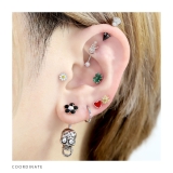 へそピアス かわいい 骸骨スカルスタイリッシュ個性的かっこいい | ボディピアス専門店凛RIN | 詳細画像4 
