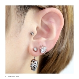 へそピアス かわいい 骸骨スカルスタイリッシュ個性的かっこいい | ボディピアス専門店凛RIN | 詳細画像5 