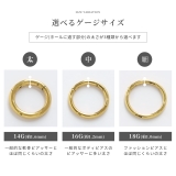 軟骨ピアス プレミアムコーティング シンプルフープワンタッチセグメントリングボデ… | ボディピアス専門店凛RIN | 詳細画像14 