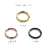 軟骨ピアス プレミアムコーティング シンプルフープワンタッチセグメントリングボデ… | ボディピアス専門店凛RIN | 詳細画像21 