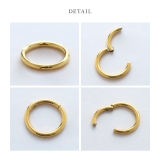 軟骨ピアス プレミアムコーティング シンプルフープワンタッチセグメントリングボデ… | ボディピアス専門店凛RIN | 詳細画像22 