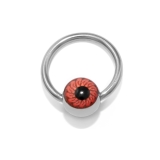 レッド | 軟骨ピアス 目玉アイボール眼球かっこいいスタイリッシュ ボディピアス | ボディピアス専門店凛RIN