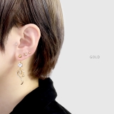 へそピアスかわいい へび蛇ヘビスネークハートジュエルは虫類 ボディピアス | ボディピアス専門店凛RIN | 詳細画像4