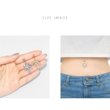 へそピアスかわいい 葉っぱウィード草デザインおしゃれスタイリッシュ ボディピアス | ボディピアス専門店凛RIN | 詳細画像6 