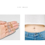 へそピアス 蜘蛛クモスパイダーおしゃれスタイリッシュ個性派 ボディピアス | ボディピアス専門店凛RIN | 詳細画像6 