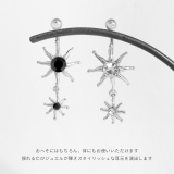 軟骨ピアス 太陽サンギラギラかっこいいスタイリッシュ黒クリア ボディピアス | ボディピアス専門店凛RIN | 詳細画像3 