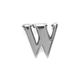 W | 軟骨ピアス イニシャルアルファベット英字英語金属アレルギー対応スタイリッシュ ボ… | ボディピアス専門店凛RIN