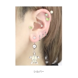 へそピアスかわいい カメ海夏ホヌハワイアンリゾート カーブバーベル | ボディピアス専門店凛RIN | 詳細画像6