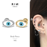軟骨ピアス 目玉眼球金属アレルギー青い目瞳孔イービルEYEハロウィン ボディピア… | ボディピアス専門店凛RIN | 詳細画像1