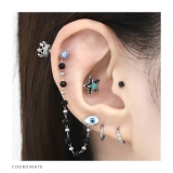 軟骨ピアス 目玉眼球金属アレルギー青い目瞳孔イービルEYEハロウィン ボディピア… | ボディピアス専門店凛RIN | 詳細画像4