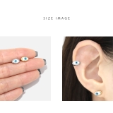 軟骨ピアス 目玉眼球金属アレルギー青い目瞳孔イービルEYEハロウィン ボディピア… | ボディピアス専門店凛RIN | 詳細画像6