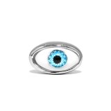 シルバー | 軟骨ピアス 目玉眼球金属アレルギー青い目瞳孔イービルEYEハロウィン ボディピア… | ボディピアス専門店凛RIN